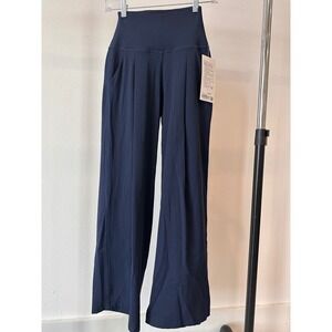 Lululemon Align Palazzo Pant Short True Navy High Rise Wide Leg Nulu  Size 0